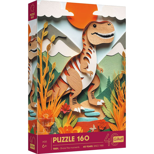 PUZZLE TREFL 160 PAPER ART 3D DINOZAUR - Imagine 1 [ps:a86a2984-5119-4365-9332-ab8f2e83df8a]