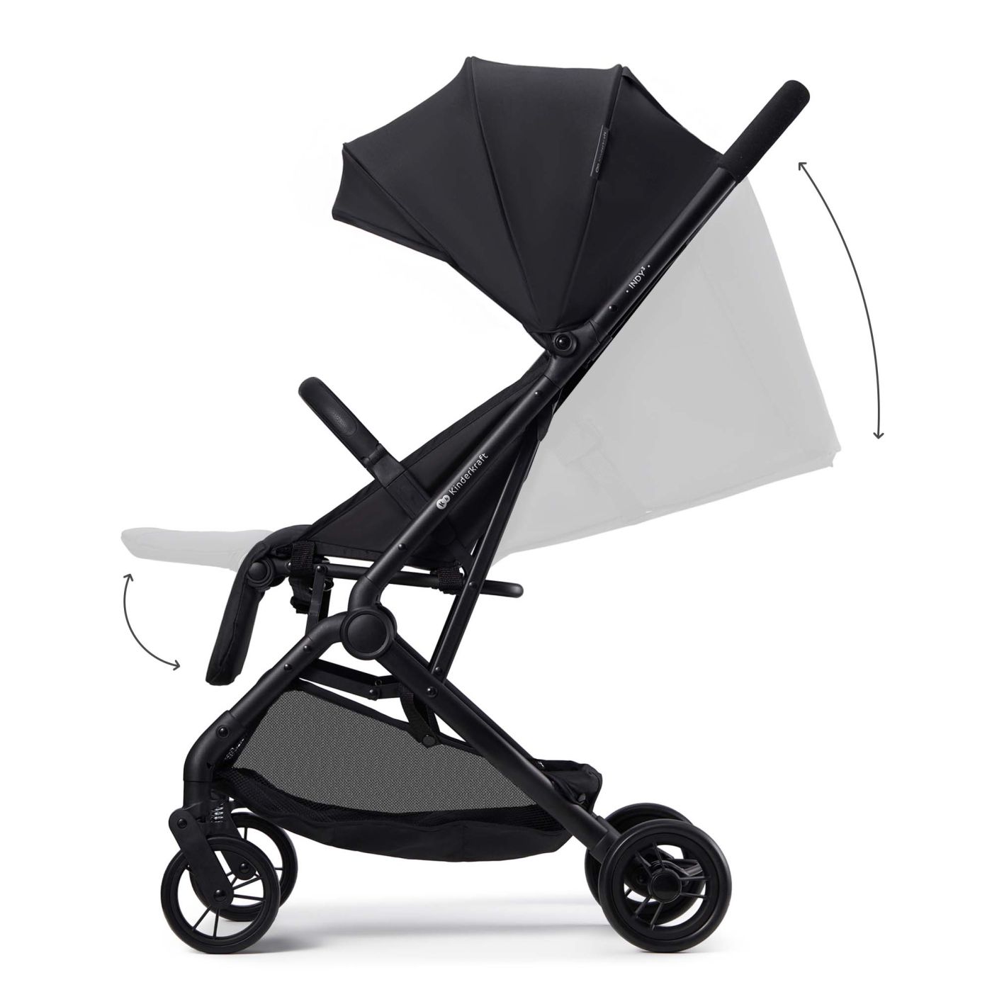 CARUCIOR SPORT KINDERKRAFT INDY3, COAL BLACK [ps:872405b6-9ca4-4f32-9b1a-0a2e485c2aaa]
