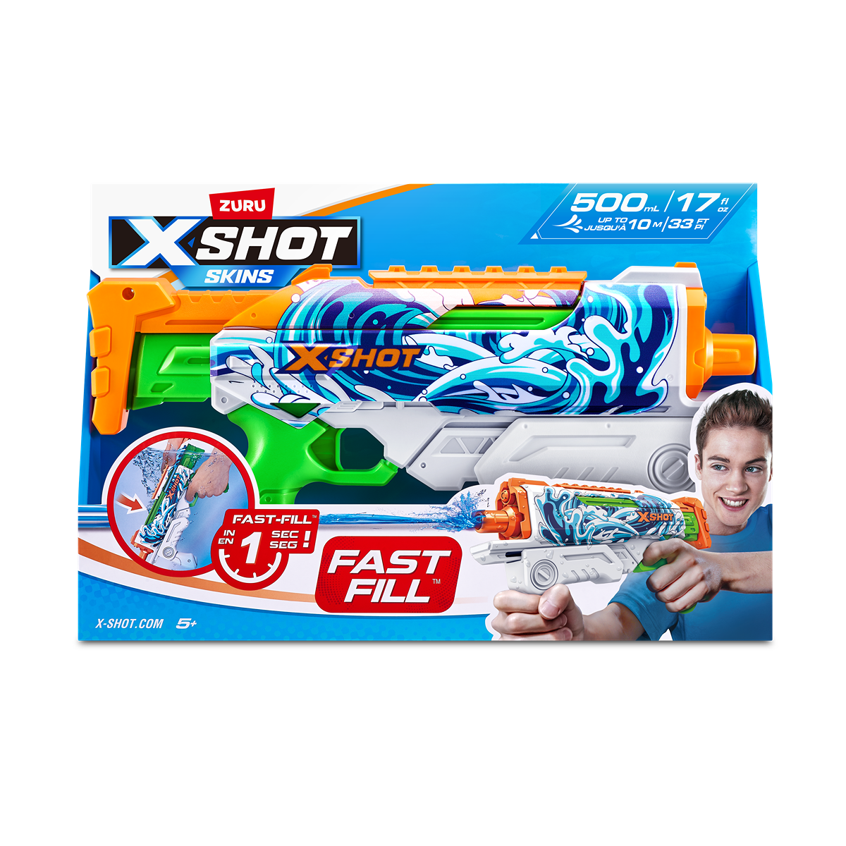 X-SHOT, arma de jucarie, pistol cu apa Skins Hyperload - Imagine 1 [ps:79b91c4c-0e92-4c13-90c7-5935d9075e21]