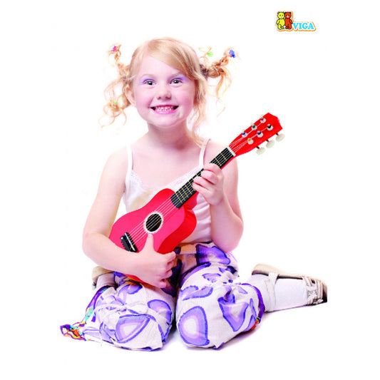 Chitara rosie din lemn, Viga - Imagine 1