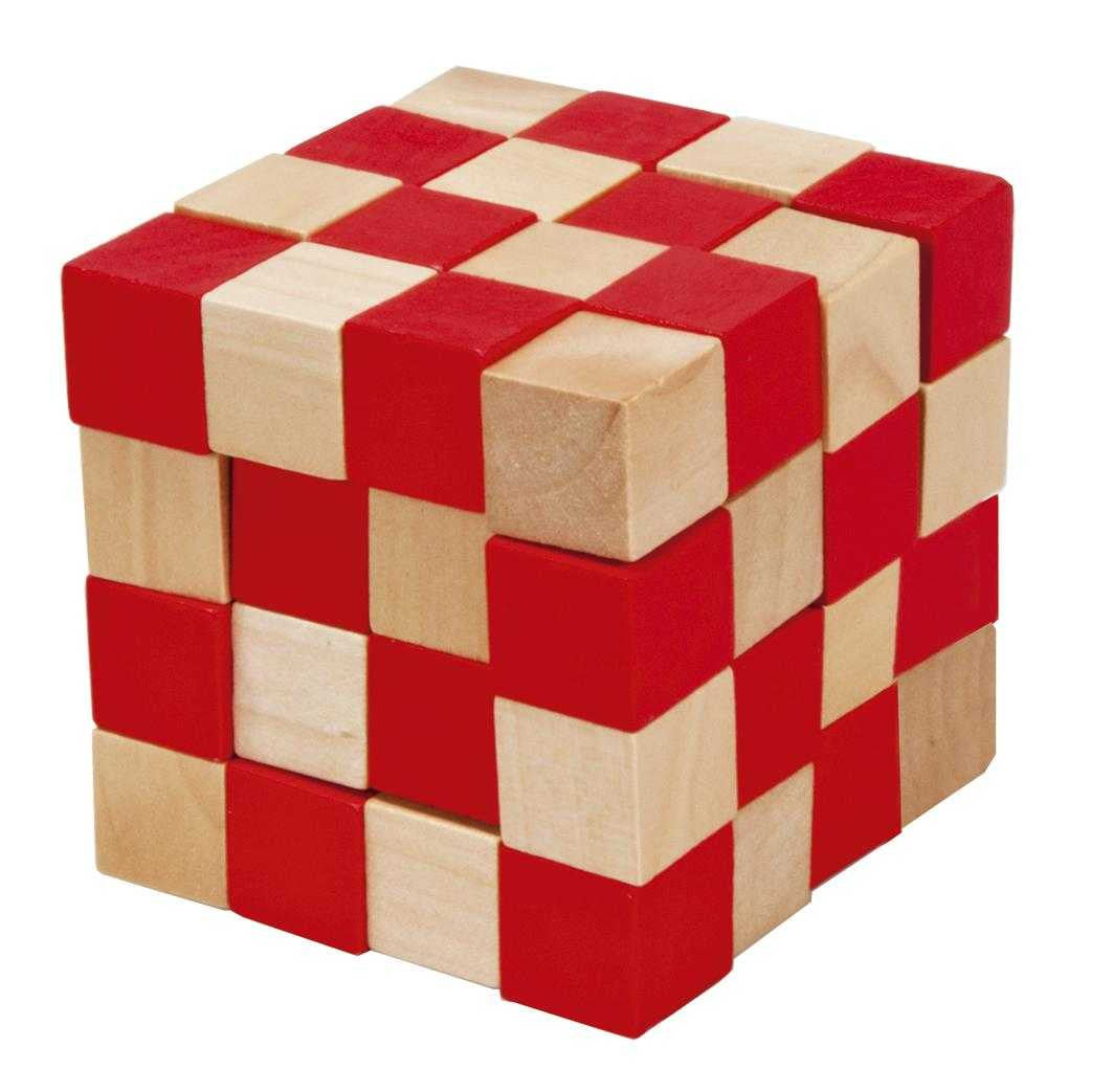 Joc logic IQ 3D Puzzle rosu&natural Anaconda, Fridolin - Imagine 1 [ps:8ea6fbaf-aab4-4f7e-9aac-3fd243180b55]