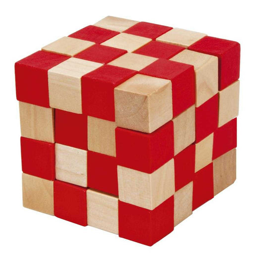 Joc logic IQ 3D Puzzle rosu&natural Anaconda, Fridolin - Imagine 1 [ps:8ea6fbaf-aab4-4f7e-9aac-3fd243180b55]