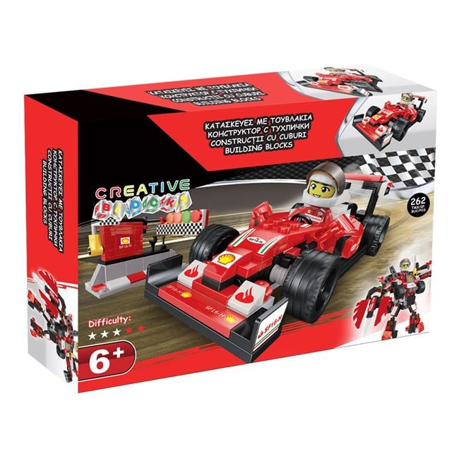 Cuburi Construcție Mașină de Curse & Robot 2în1 Jumbo - Default Title (1) [ps:85733993-1943-473f-88e1-5403d0d62b3f]