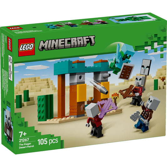 LEGO MINECRAFT PATRULA ILLAGER ÎN DESERT 21267 - Imagine 1