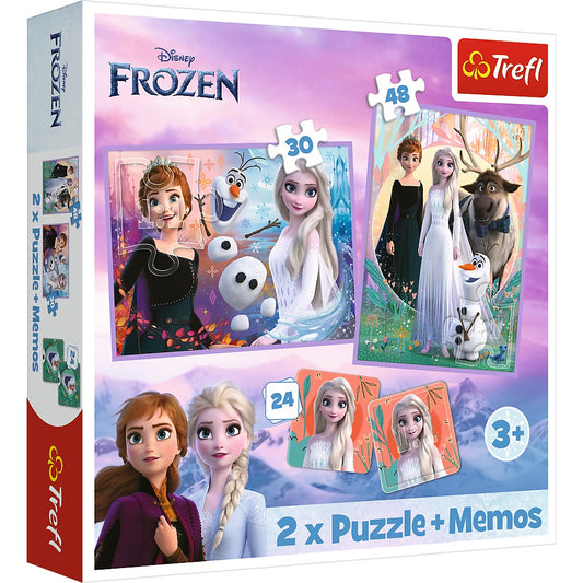 PUZZLE TREFL 2IN1 MEMO DISNEY FROZEN PRINTESELE SI - Imagine 1 [ps:76795f45-2f58-4e7f-ada3-4b846394a4c8]