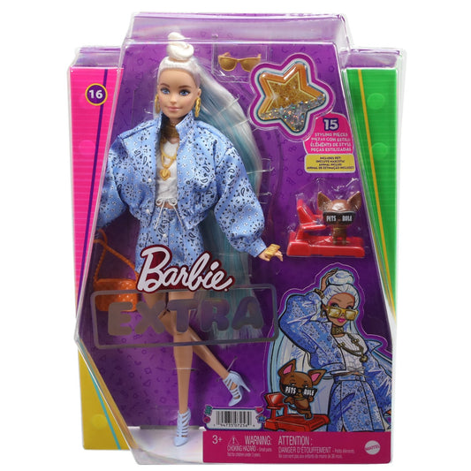 BARBIE PAPUSA BARBIE EXTRA BARBIE CU BANDANA Mattel - Imagine 1 [ps:e32e461b-574d-4548-ab1c-0cb55b1aa814]