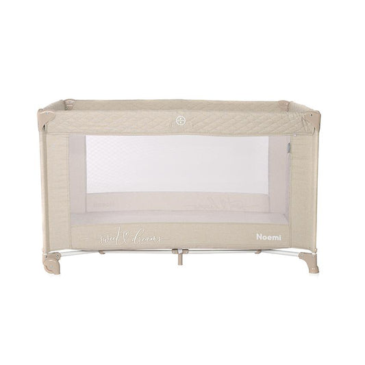 Pătuț Pliabil Lorelli Noemi, 1 Nivel, Mellow Rose Star - Fog Beige Star (1) [ps:bf7a2248-f74a-4f3c-a5e1-d30b234ec111]