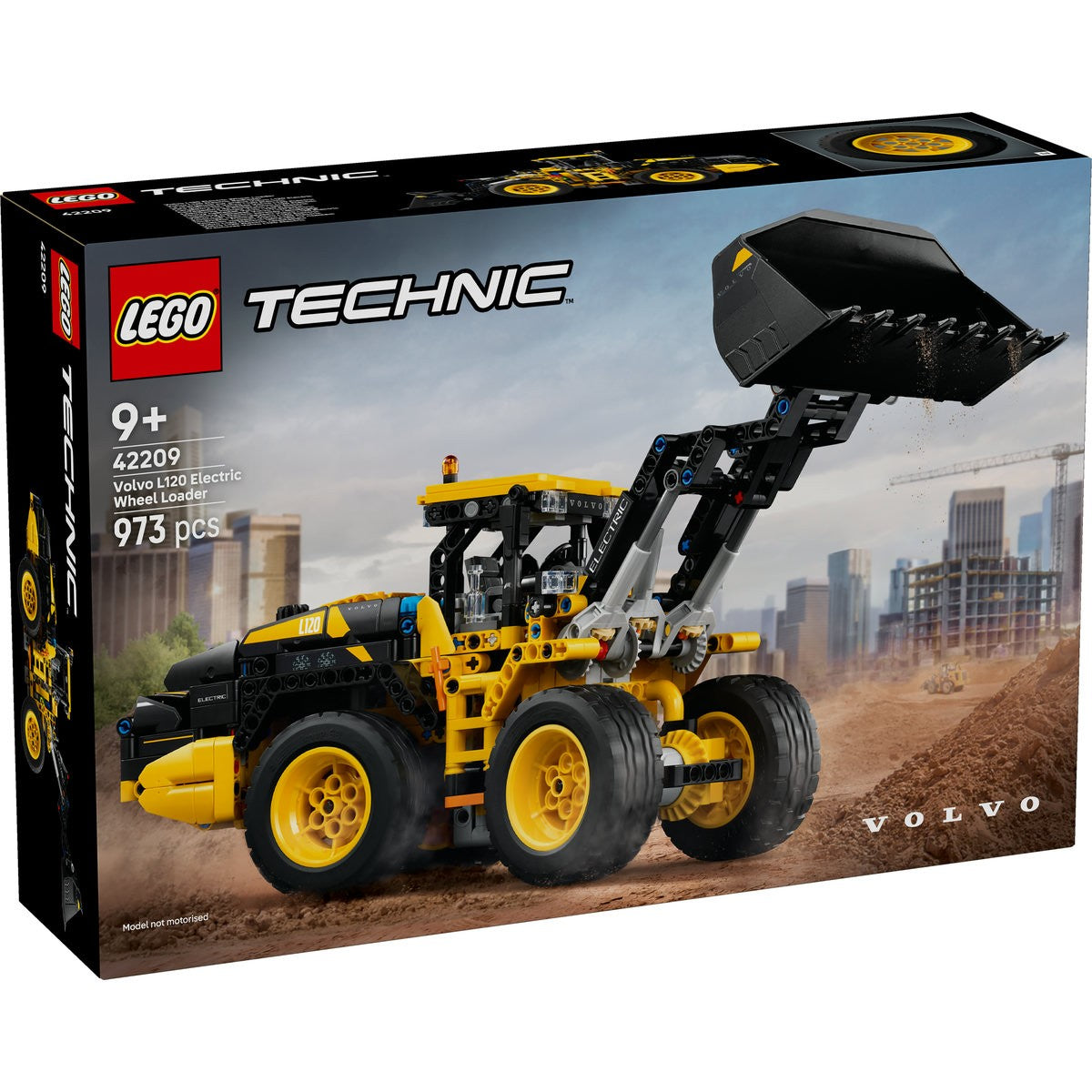 LEGO TECHNIC INCARCATOR FRONTAL VOLVO L120 ELECTRIC 42209 - Imagine 1