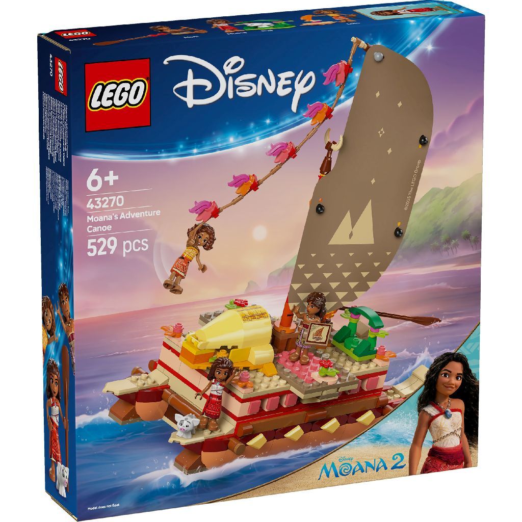 LEGO DISNEY CANOEA DE AVENTURA A MOANEI 43270 - Imagine 1