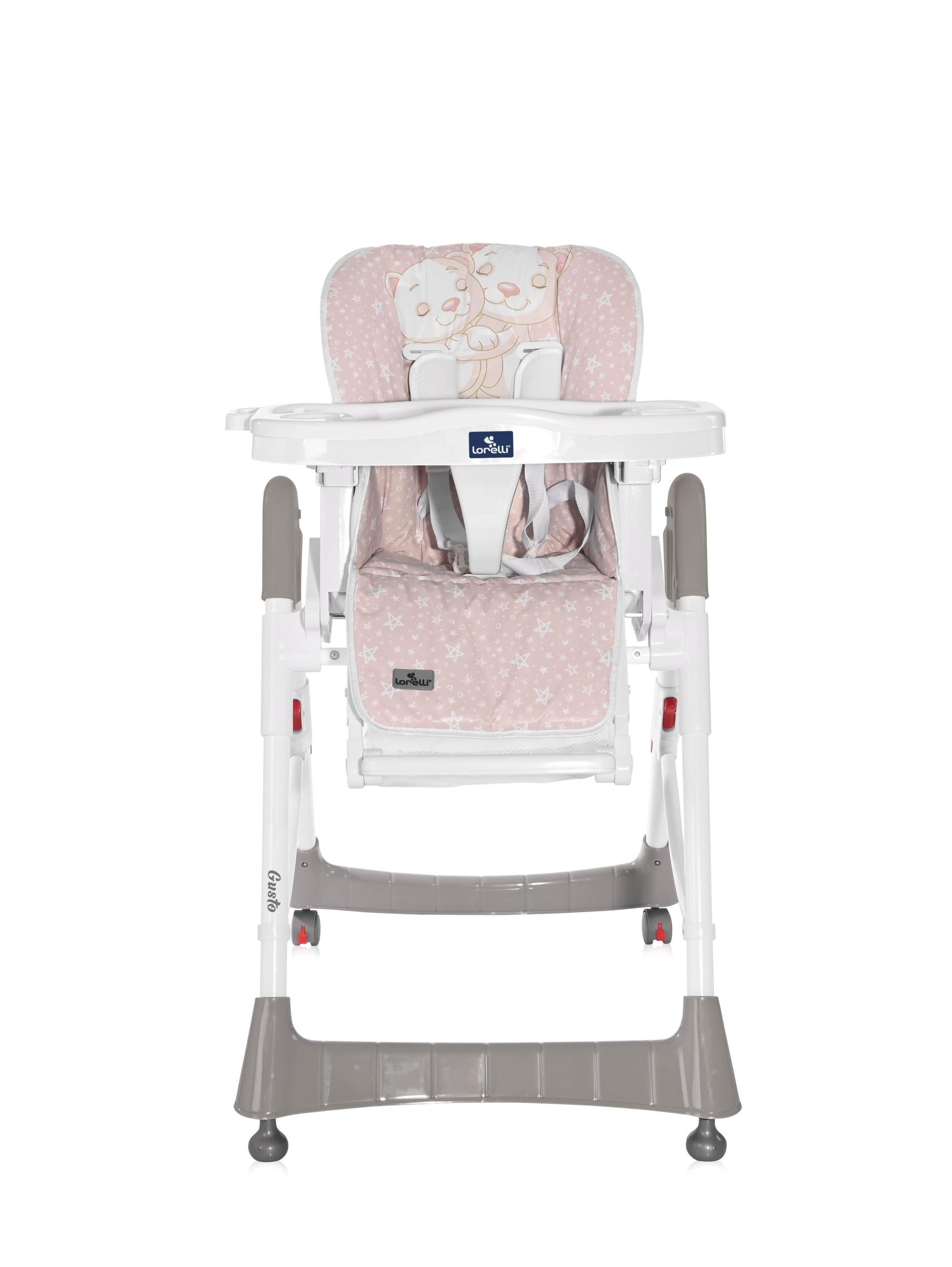 Scaun de Masă Lorelli Gusto, Reglabil, Satin Pink Hug - Roz (1) [ps:5de7ca41-efd1-4743-9f4f-020da8927bdc]