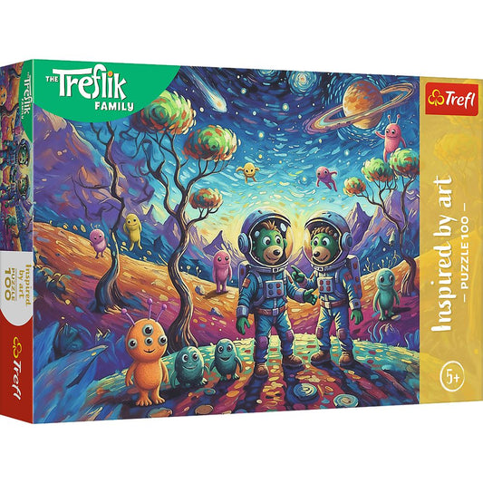 PUZZLE TREFL 100 FAMILIA TREFLIK INSPIRAT DE ARTA - Imagine 1