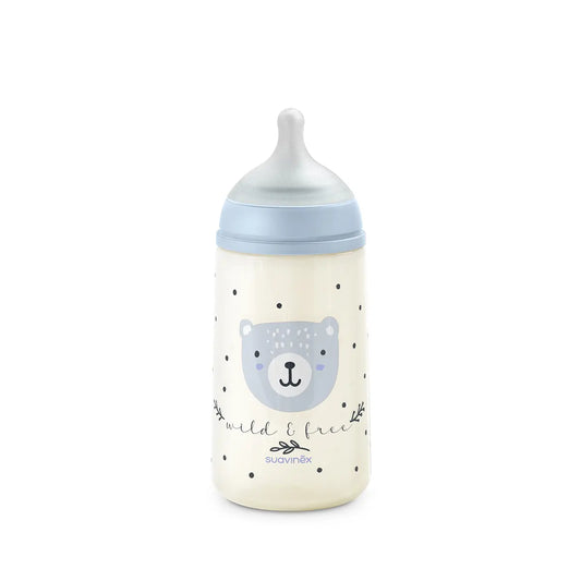 Biberon Suavinex SX Pro 270ml, Debit Mediu M - Bej - Albastru (1) [ps:29818ee5-b837-49b0-8a94-436c3d0b69ac]