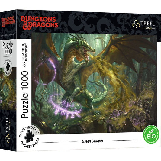 PUZZLE TREFL UFT 1000 DUNGEONS DRAGONS DRAGONUL VERDE - Imagine 1 [ps:a8a02ff6-0cd1-4c26-8322-c85ebdec5783]
