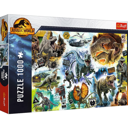 PUZZLE TREFL 1000 JURASSIC WORLD PE URMELE DINOZAURILOR - Imagine 1 [ps:4ffc87ee-514f-4a4c-8563-9aa6abd87a54]