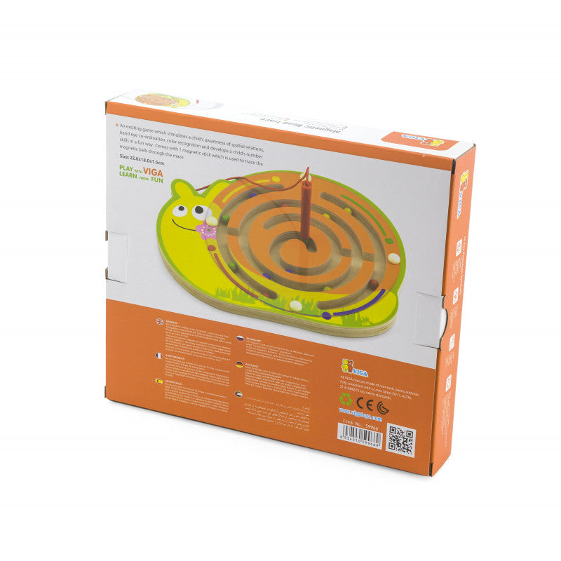 Labirint magnetic cu bile Melc, Viga [ps:b0b8c54a-8452-4536-a489-e4d180598663]