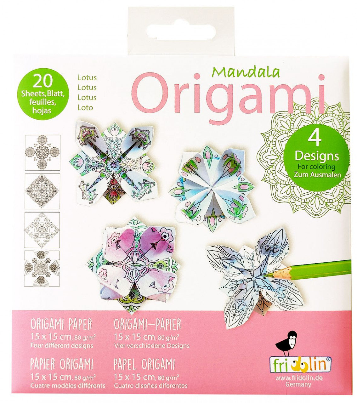 Origami Mandala de colorat, Fridolin - Imagine 1 [ps:8ef97dbc-b874-40e5-bff9-4e502ffeb663]