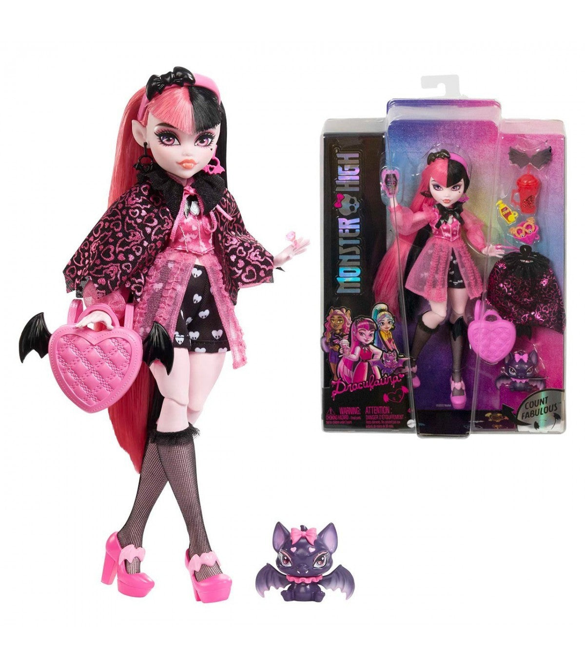 MONSTER HIGH PAPUSA DRACULAURA CU ANIMALUT SI ACCESORII - Imagine 1 [ps:2a0f88f3-290a-4dfa-b53c-1709f6843119]