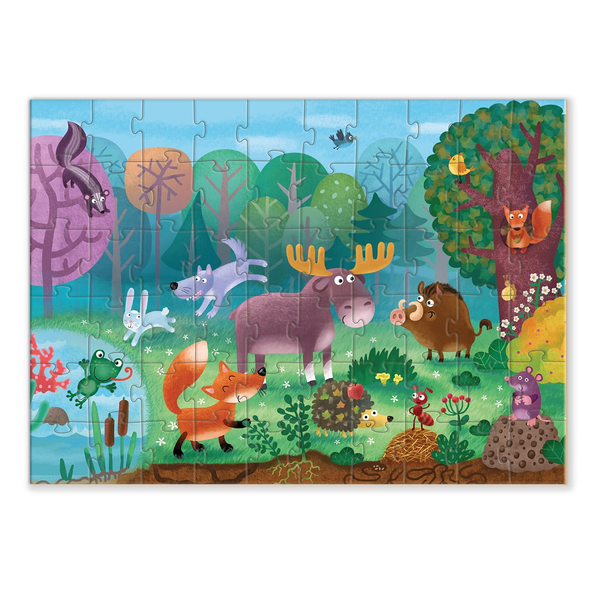 Puzzle 60 piese Animalele din Padurea Minunata - Dodo Toys - Default Title (1) [ps:a9471533-5d15-461c-8d17-fcc2a8fb643d]