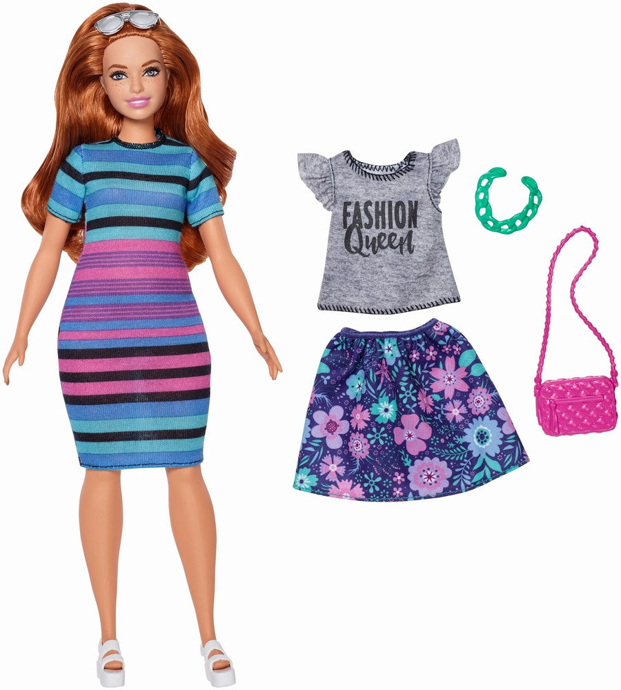 PAPUSA BARBIE FASHIONISTA ROSCATA CU HAINE DE SCHIMB [ps:5735f361-5b8e-4773-92bd-b6d520bb89ae]