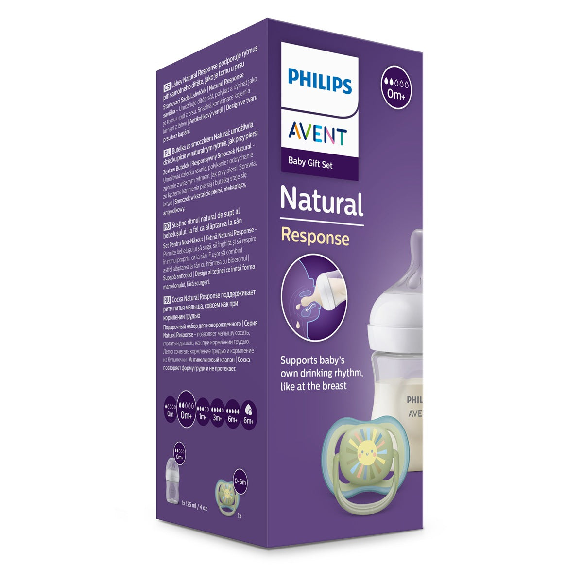 Set SCD837/10 PHILIPS Avent Natural Response, biberon + - Imagine 1