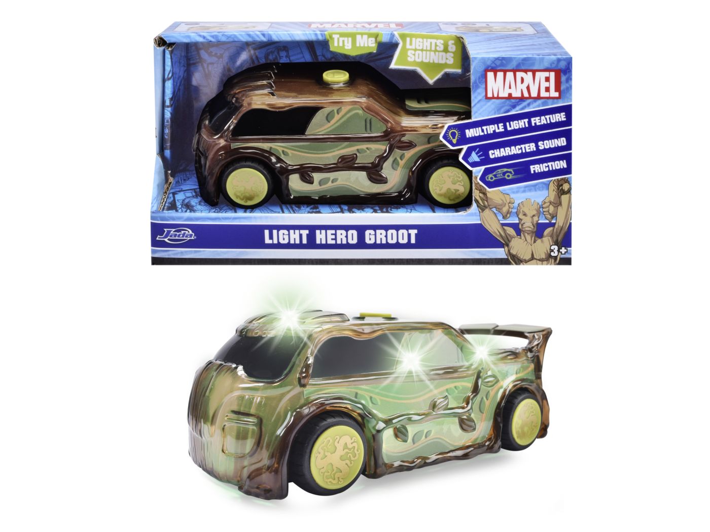 JADA MARVEL MASINUTA LIGHT HERO GROOT CU SUNETE SI - Imagine 1