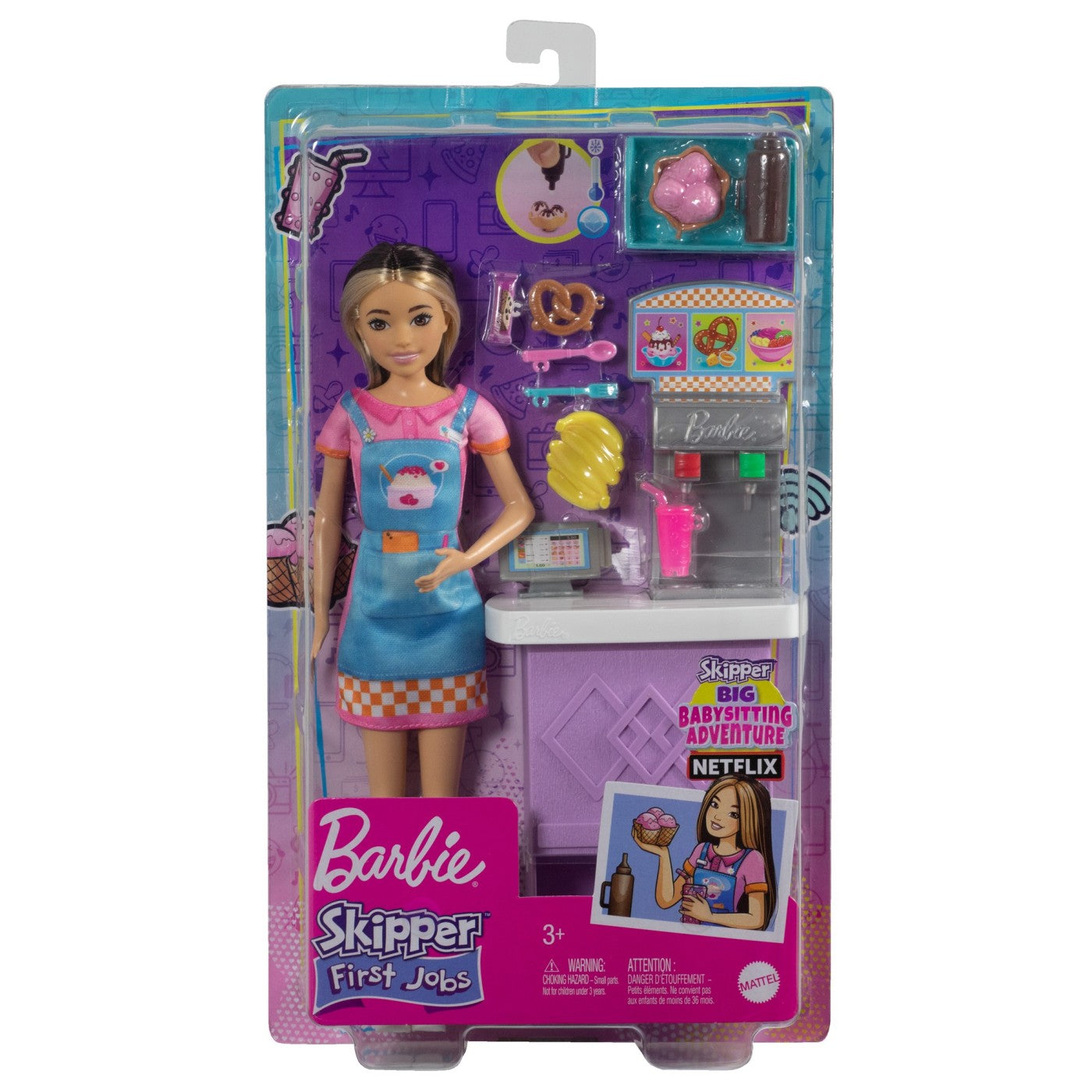BARBIE PAPUSA SKIPPER FIRST JOBS SNACK BAR Mattel - Imagine 1 [ps:3b7d73e3-73fd-4512-841f-1efa158297fc]