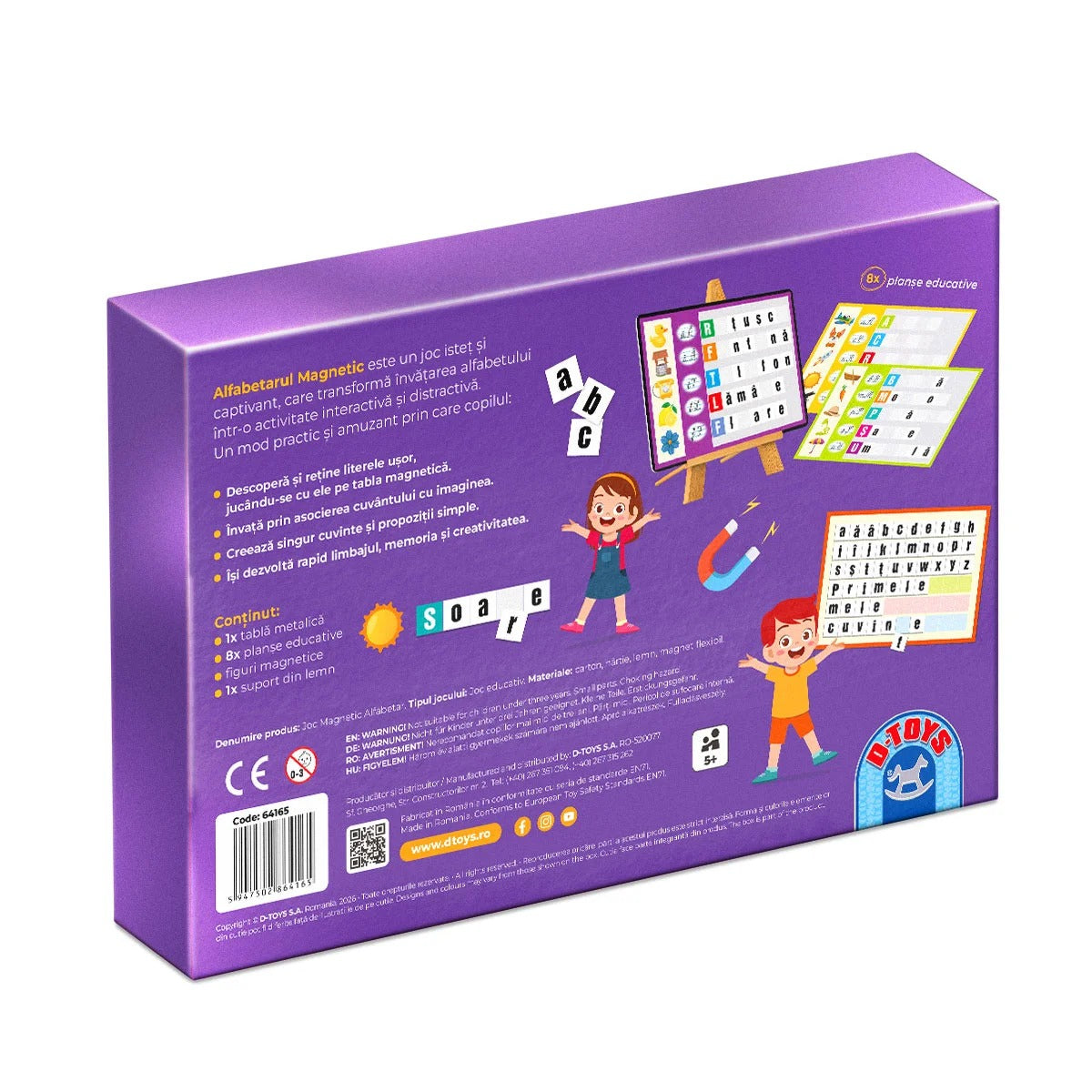 Alfabetar Magnetic cu Tablă D-TOYS - Joc Educativ Copii - Default Title (1) [ps:1681b8ea-ad5f-4bf2-bbac-cbf83737fa0e]