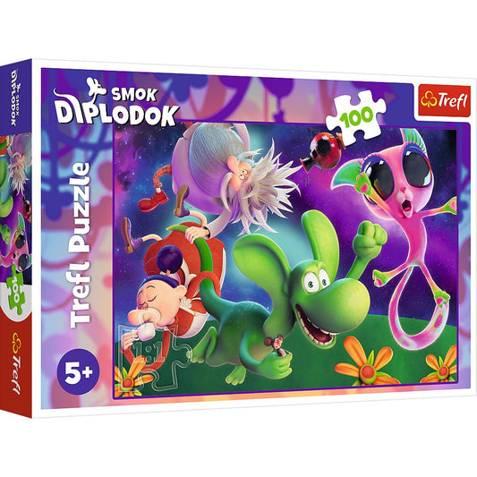 PUZZLE TREFL 100 DRAGONUL DIPLODOK SI PRIETENII SAI - Imagine 1 [ps:c34bb49b-39c7-4c07-8b87-8bc723ed00e7]