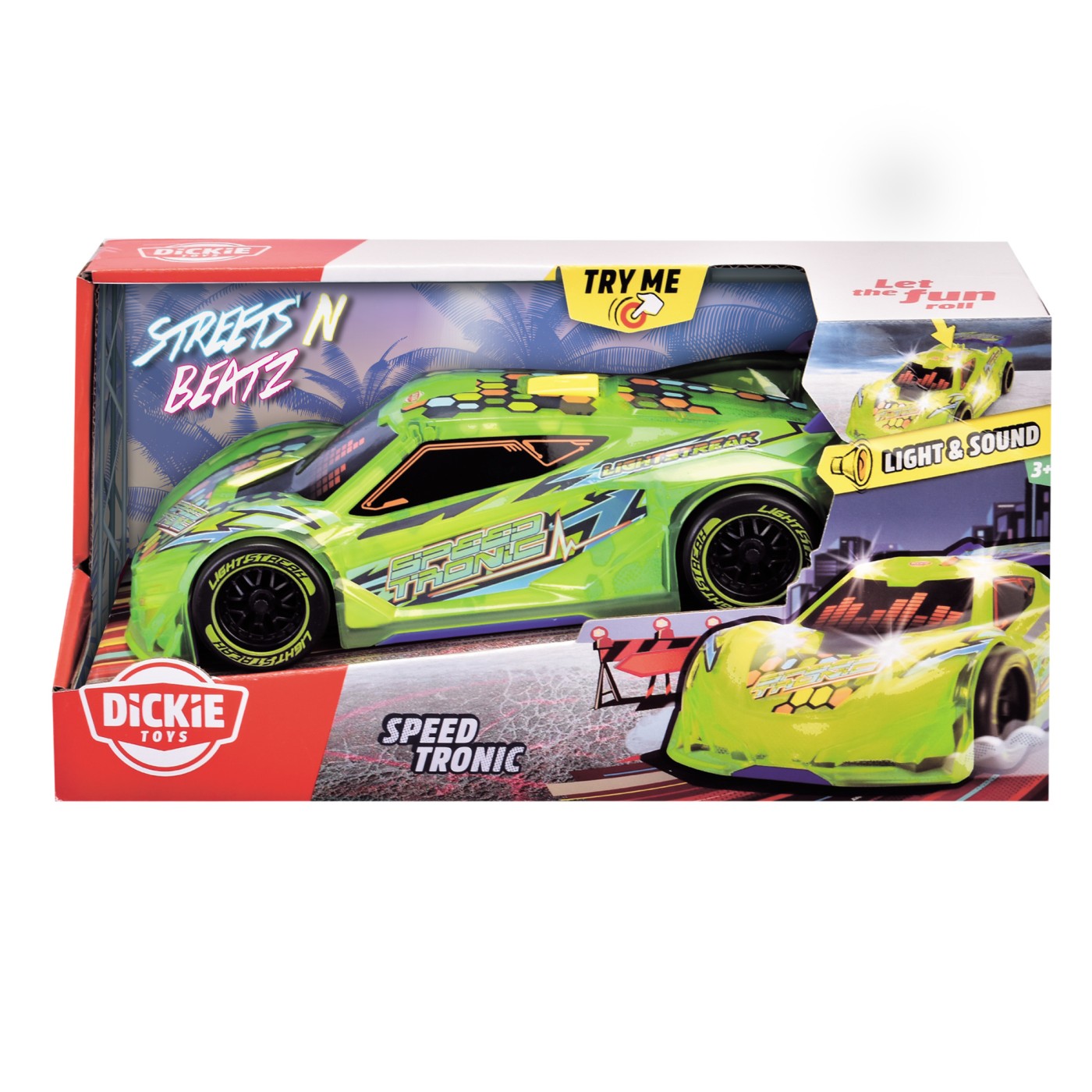 DICKIE TOYS SPEED TRONIC  MASINA CU LUMINI SI SUNETE - Imagine 1
