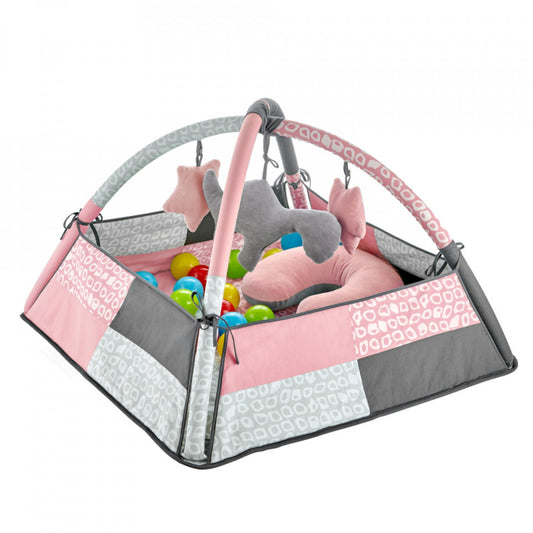 Centru de joaca cu bile BabyJem Toy Ball Play Mat - Roz [ps:5ff9b068-3c60-4cf5-971a-36a4bfe62fd9]