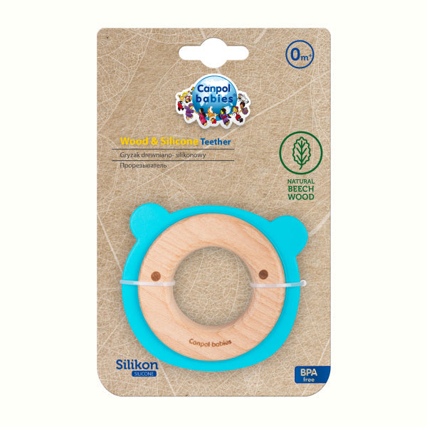 Canpol Babies Jucarie dentitie Din Silicon Si Lemn - Imagine 1 [ps:e9ccfcf4-da55-4dc4-b136-d7023e65e6b7]