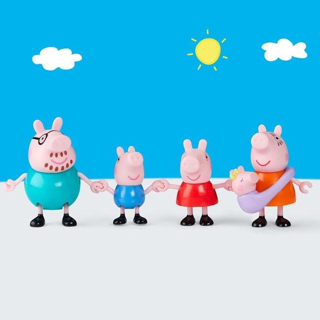Figurine Peppa Pig Family of 5 Hasbro - Set Familie - Default Title (1) [ps:3b25db45-9e5c-4443-9d10-a8778d27d31f]