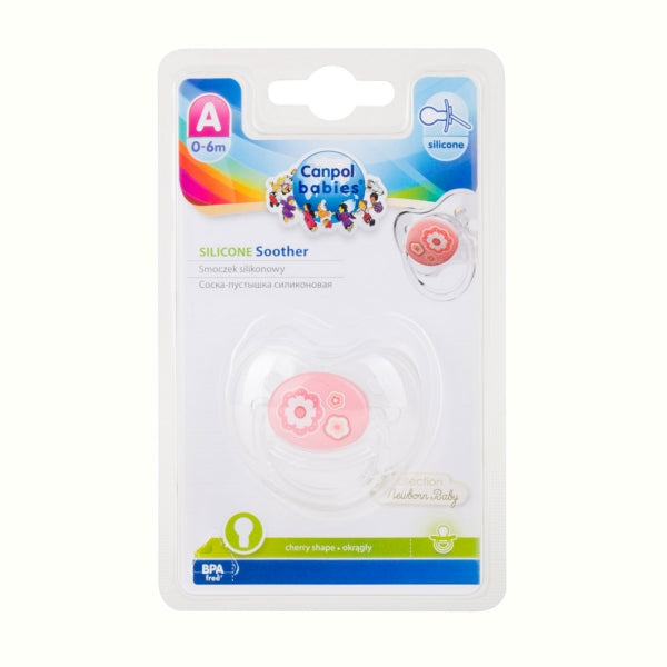 Canpol Babies Suzeta Rotunda Din Silicon 0-6 Luni 1 Buc, New Born 22/562 [ps:9dc455c5-7e7a-4b17-8032-5316875d71d8]