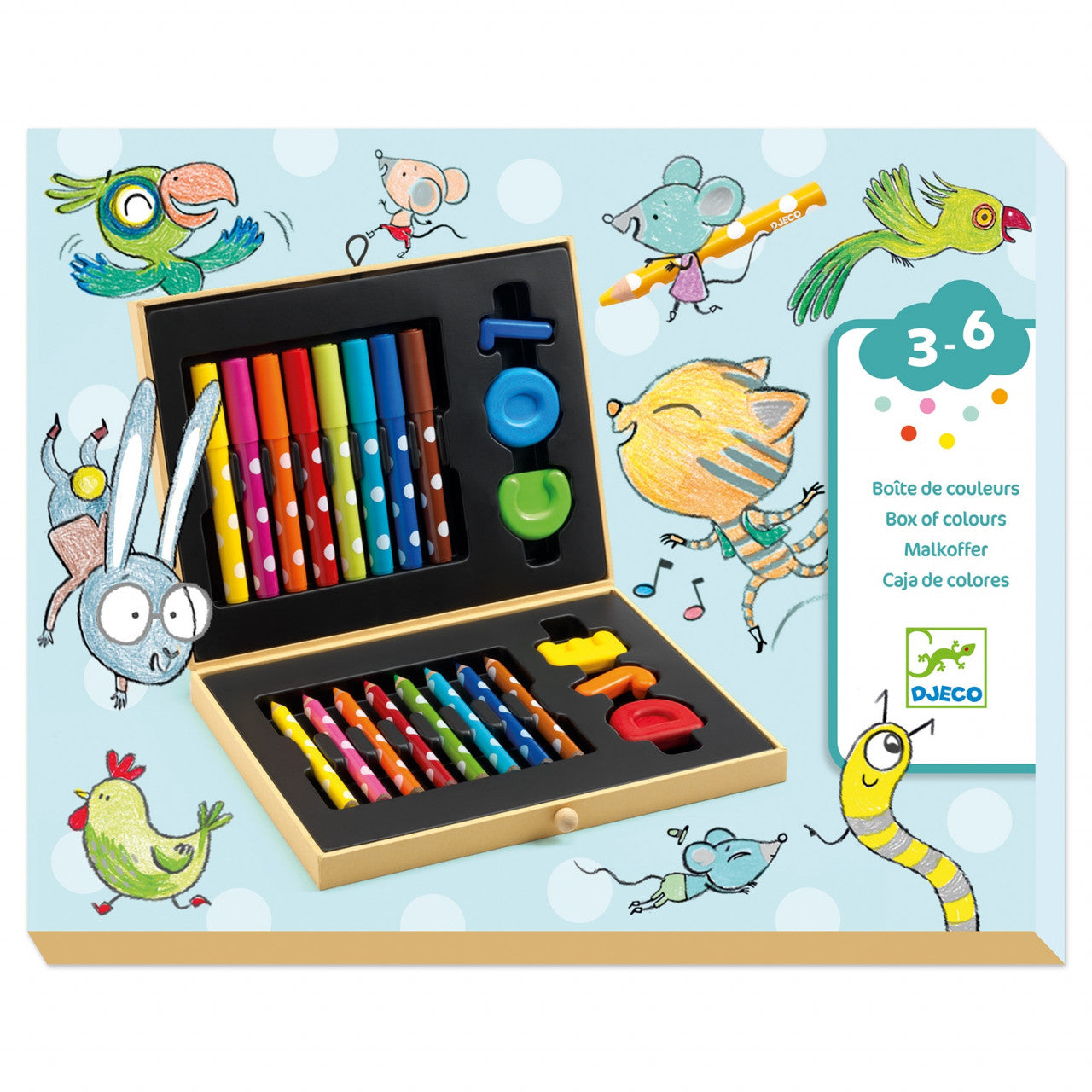 Cutie culori pentru primele desene, Djeco - Imagine 1 [ps:8eaf0643-ad0a-4560-9cbc-51080de6d58e]