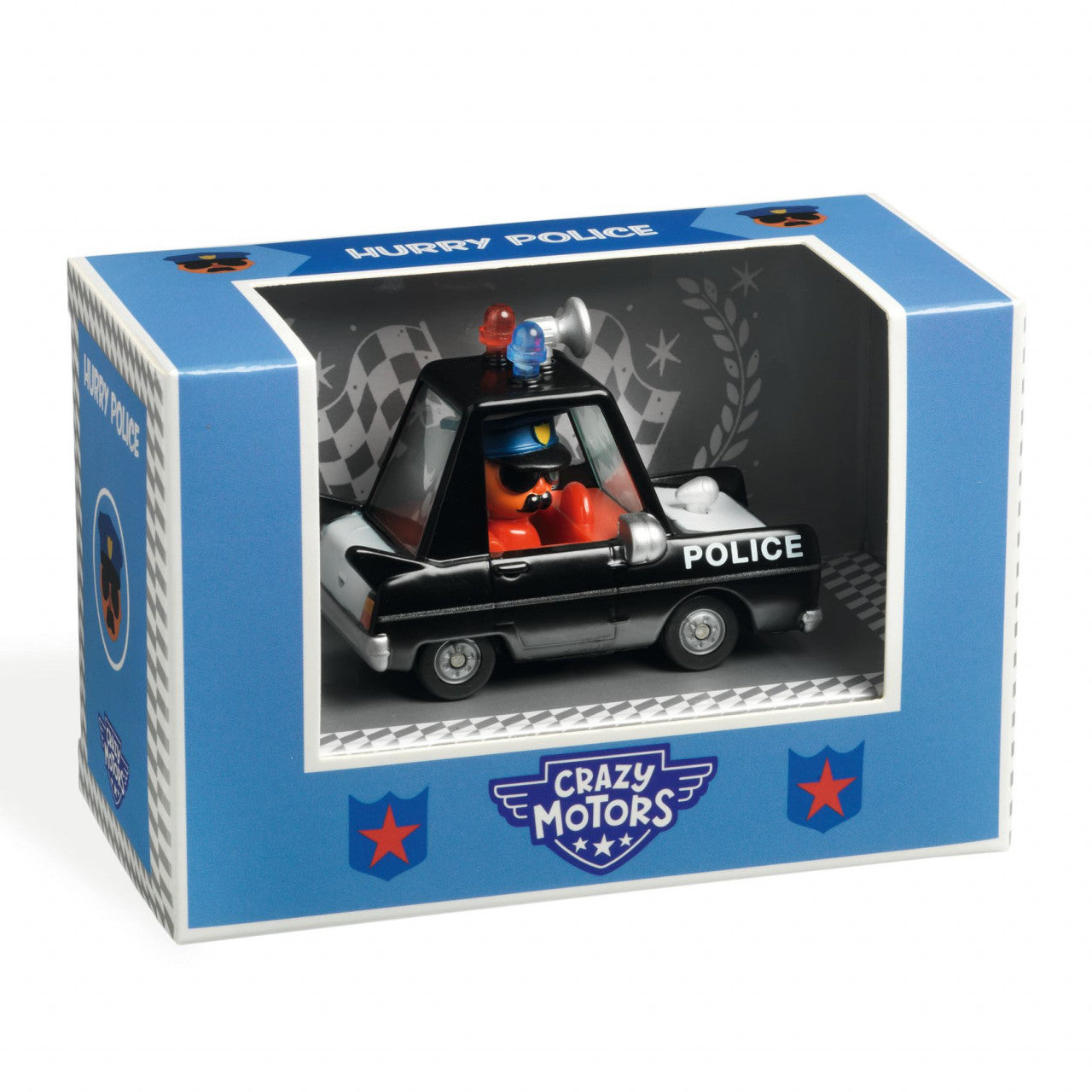 Masina de politie, Colectia Crazy Motors, Djeco - Imagine 1 [ps:ea2f6bc0-07d1-47cb-b4f2-9c71a66db604]