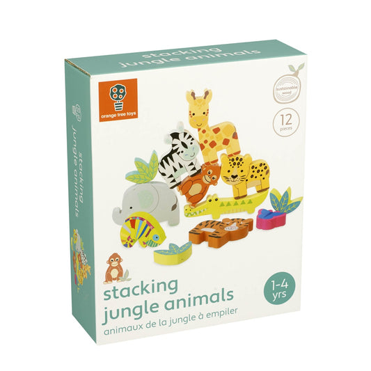 Joc Animale din jungla de stivuit, Orange Tree Toys - Imagine 1 [ps:0c771d05-0eb1-406b-afe3-f49982801111]