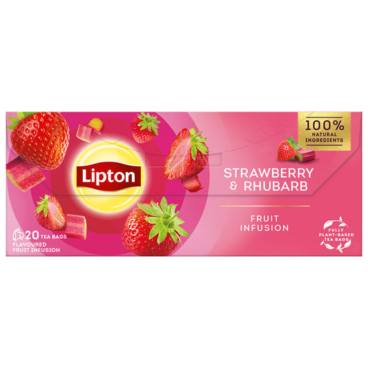 LIPTON Capsuni si Rubarba, ceai, fructe, 20 pliculete - Imagine 1 [ps:7d8ebc6d-0788-4a5a-95ef-deff17c0a6b0]
