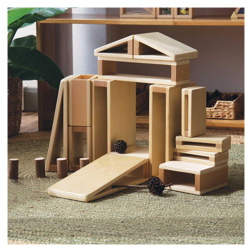 Hollow Blocks Guidecraft - Blocuri Construcție Open-Ended - Multicolor (1) [ps:c326d49a-de4c-45e2-9564-731407fdb841]