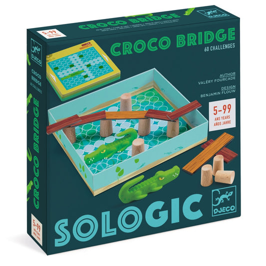 Joc de logica Podul crocodilului, Djeco - Imagine 1 [ps:d6423a62-af0d-4f64-bc81-3214120bf9fd]