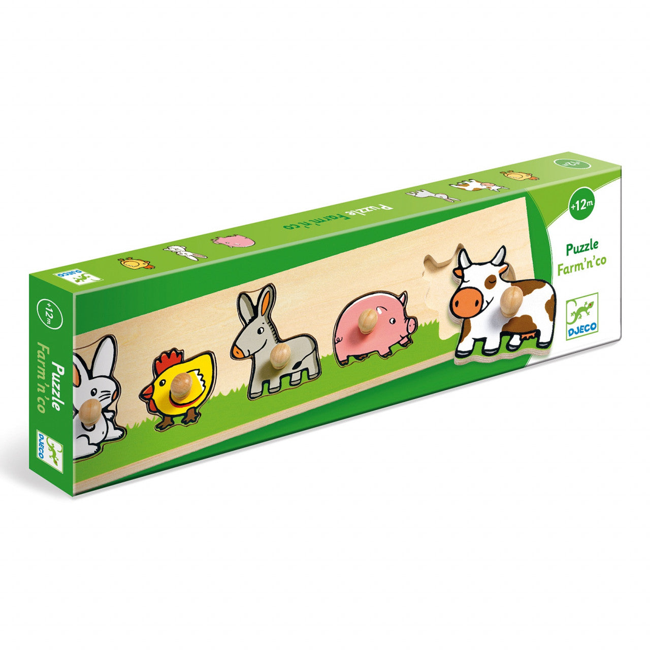 Puzzle cu buton Ferma, Djeco - Imagine 1 [ps:94cb64ba-6ee8-4101-a2b3-677e0d793e19]