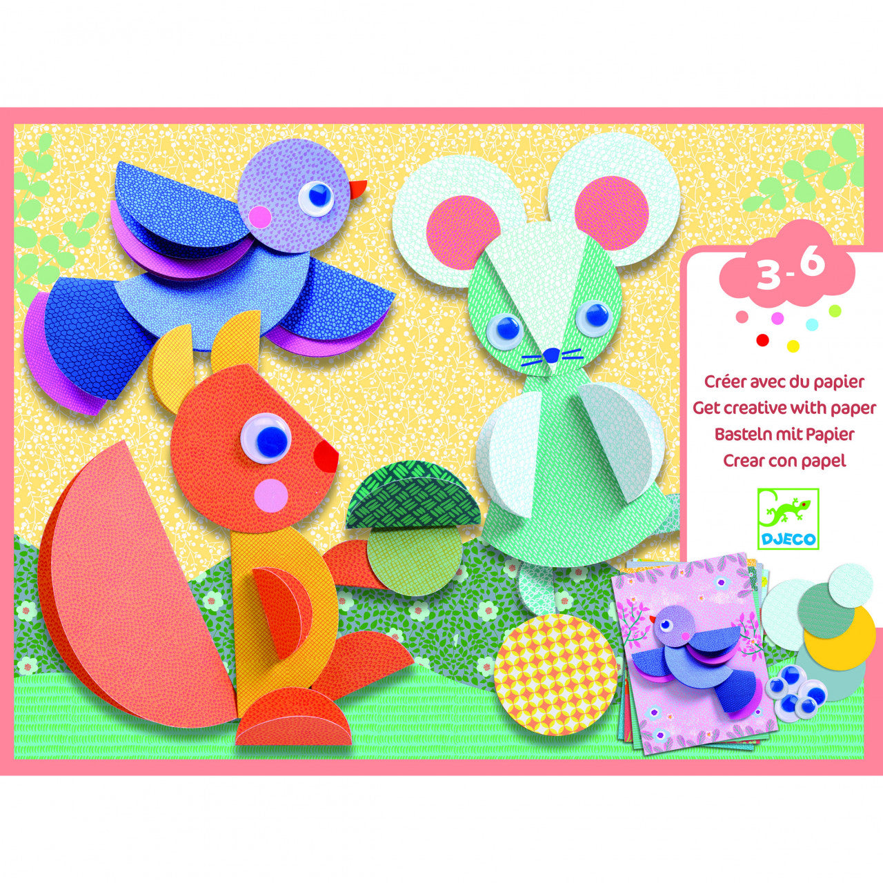 Atelier creativ Cercuri si cerculete de lipit, Djeco - Imagine 1 [ps:9f0fd1b0-d8dc-42e0-9d63-24ce26139428]