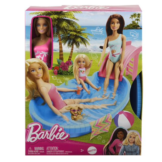 BARBIE SET PAPUSA BARBIE BLONDA SI PISCINA Mattel - Imagine 1 [ps:26d0e6bf-4ed0-4f1f-acc3-d4fed0543b38]