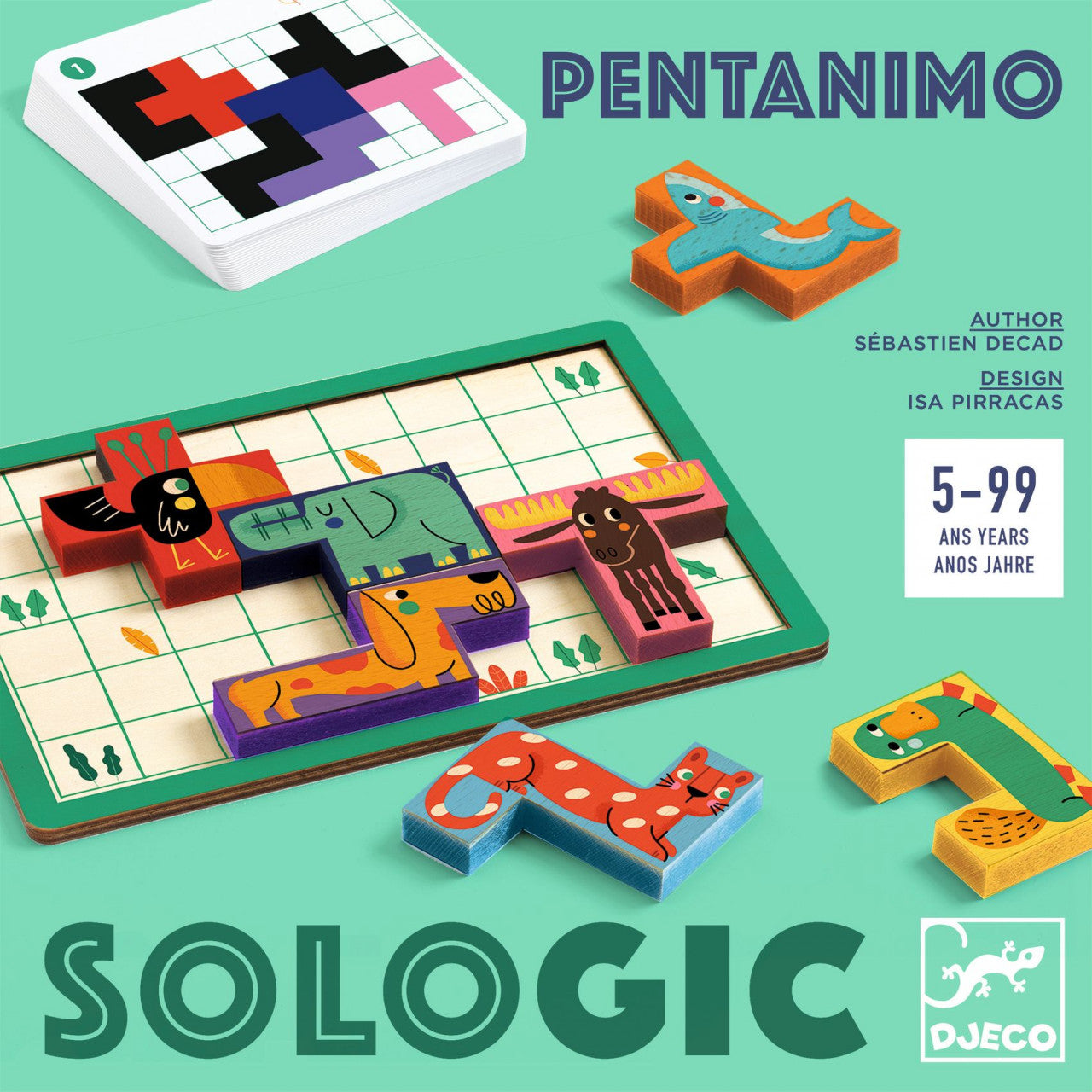 Joc de logica Pentanimo, Djeco - Imagine 1 [ps:4d678db2-db48-473f-9bf1-190de5050ff7]