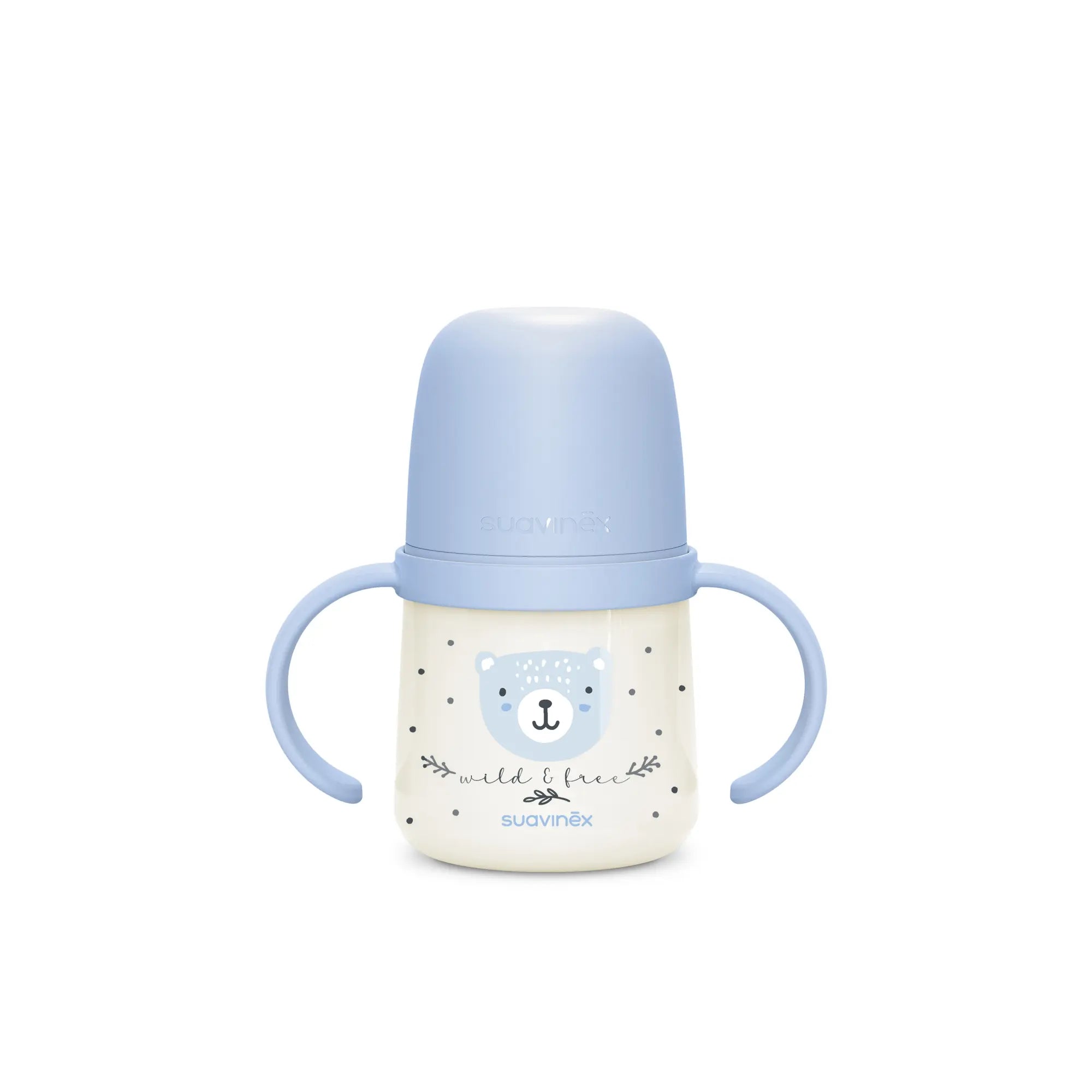 Cană Antrenament Suavinex cu Cioc Silicon, 150ml - Roz - Albastru (1) [ps:a278b939-8f4f-4128-9698-e3560b618622]