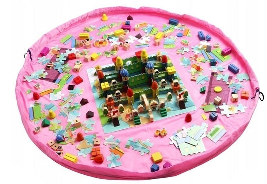 Covoras de joaca si saculet de jucarii 2 in 1 - Toys - - Roz [ps:5394bf0f-f6fc-4c84-bd4c-0dfe4c5bca02]