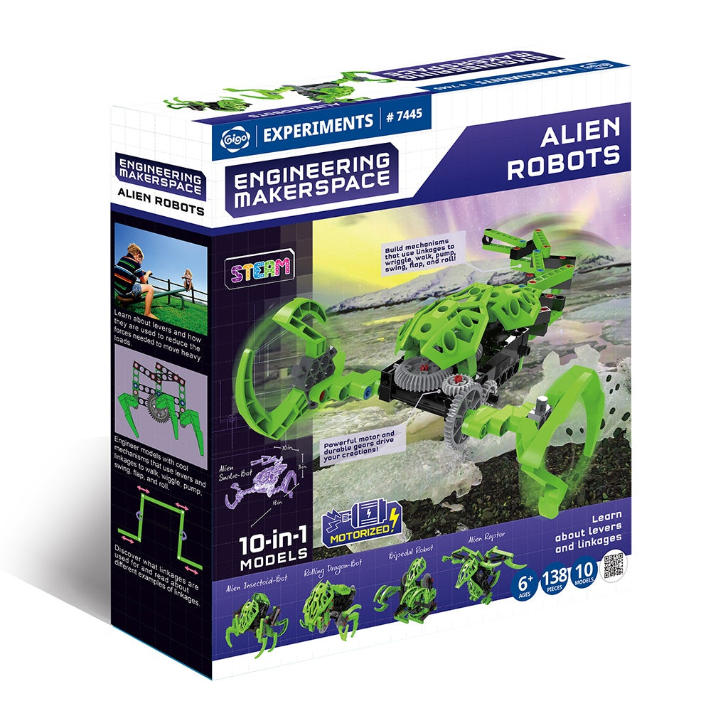 Kit STEM Construieste roboti extraterestrii, Genius Toy - Imagine 1 [ps:ef9f7e71-2bd7-423c-b8cb-69c498a0bc96]