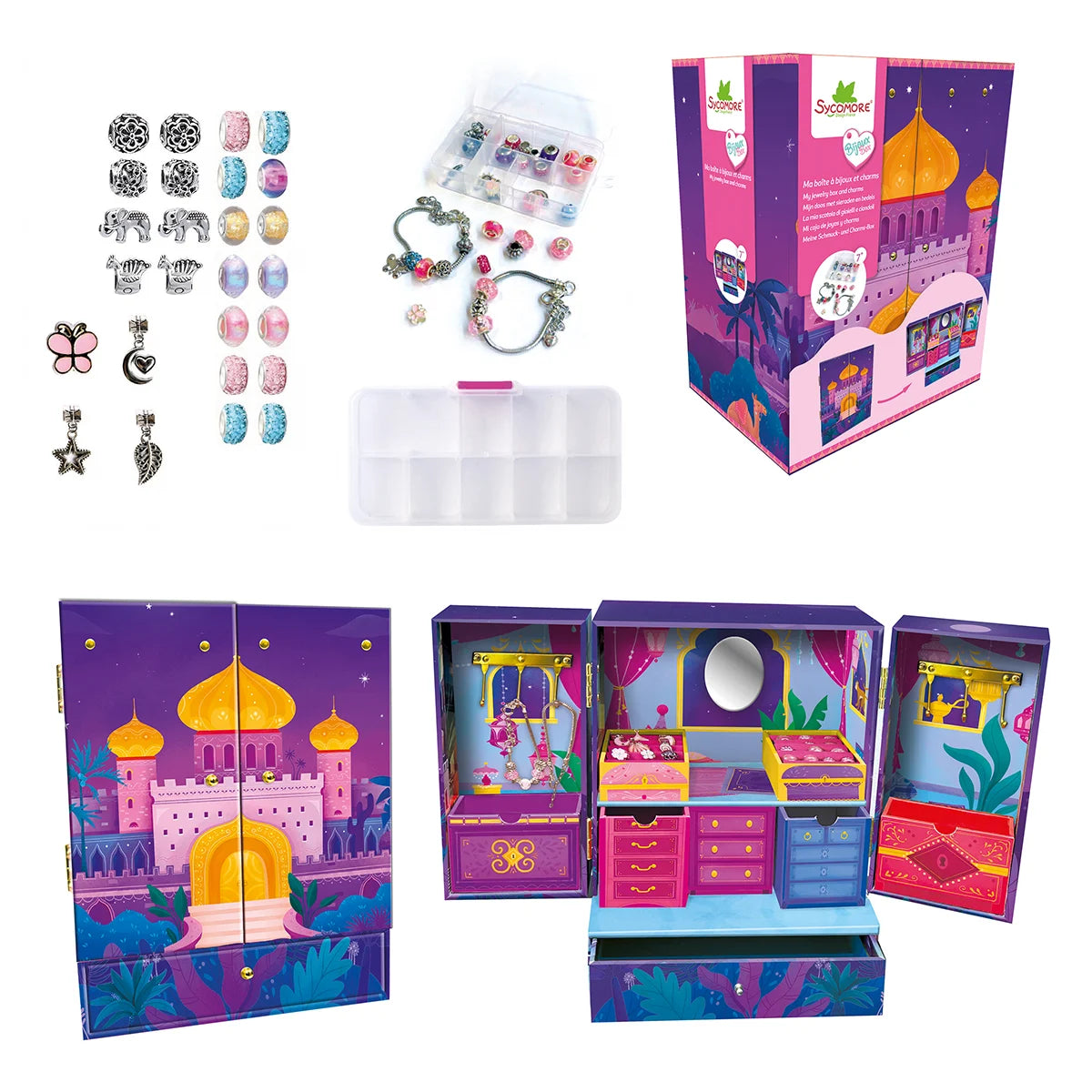 Set Creativ Cutie Bijuterii XXL Brățări și Charms Sycomore - Default Title (1) [ps:b090f4d1-5857-44c6-ae26-e0e14b115826]