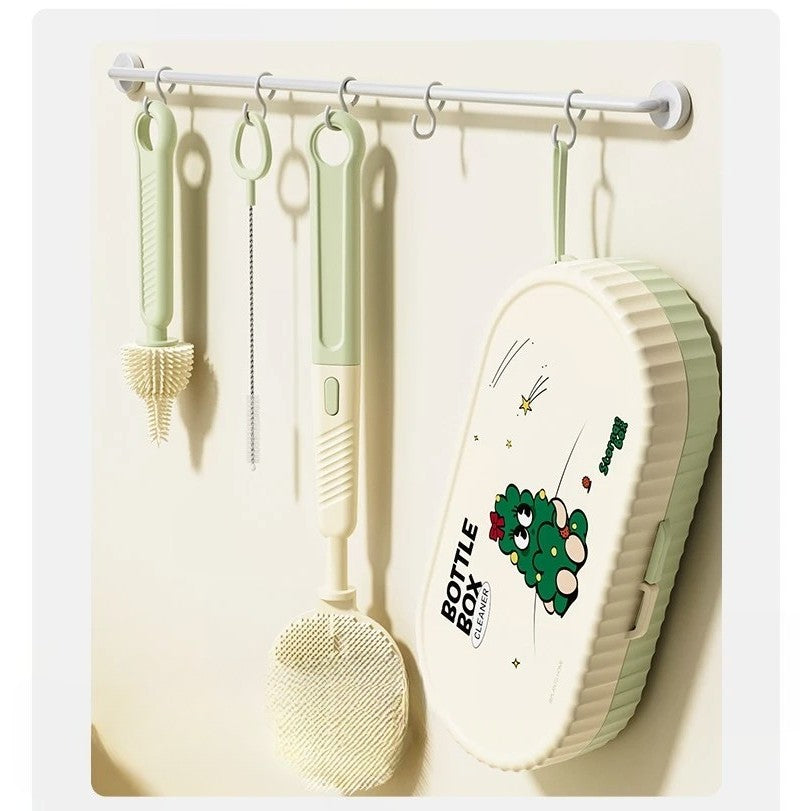 Set Spalat si Uscat Biberoane Flippy, 7 Piese, Verde - Verde (1) [ps:cdff1b19-5ddf-41cb-bc9c-b9f7a38eaffe]