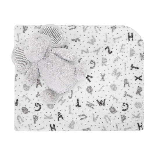 Păturică Moale cu Elefant Lorelli Nappy, Blue, 90x75 cm - Grey (1) [ps:ab54219b-1ee7-420f-ac83-a8c27a7c1b0f]