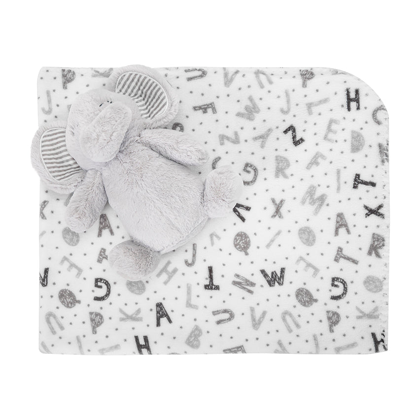 Păturică Moale cu Elefant Lorelli Nappy, Blue, 90x75 cm - Grey (1) [ps:ab54219b-1ee7-420f-ac83-a8c27a7c1b0f]